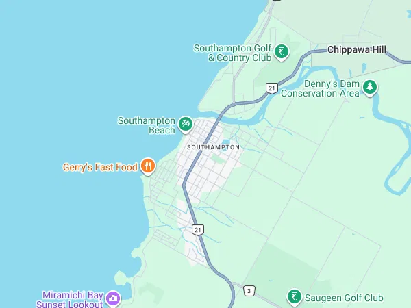 Map of Southampton and Saugeen Shores